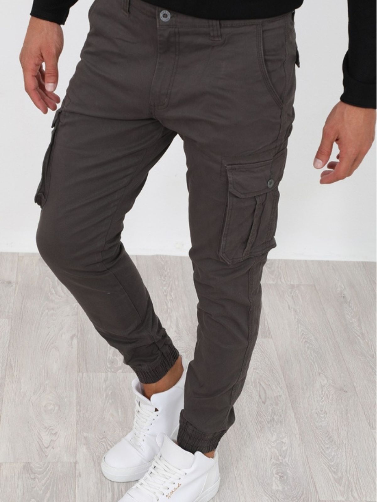 Παντελόνι Cargo με λάστιχο Hi D.Grey