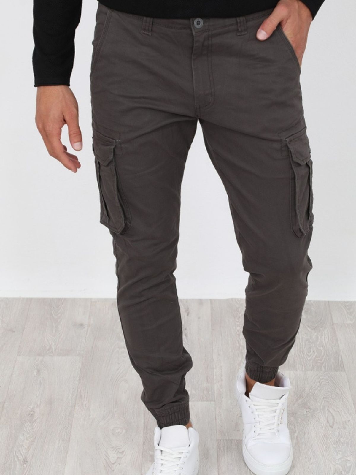 Παντελόνι Cargo με λάστιχο Hi D.Grey