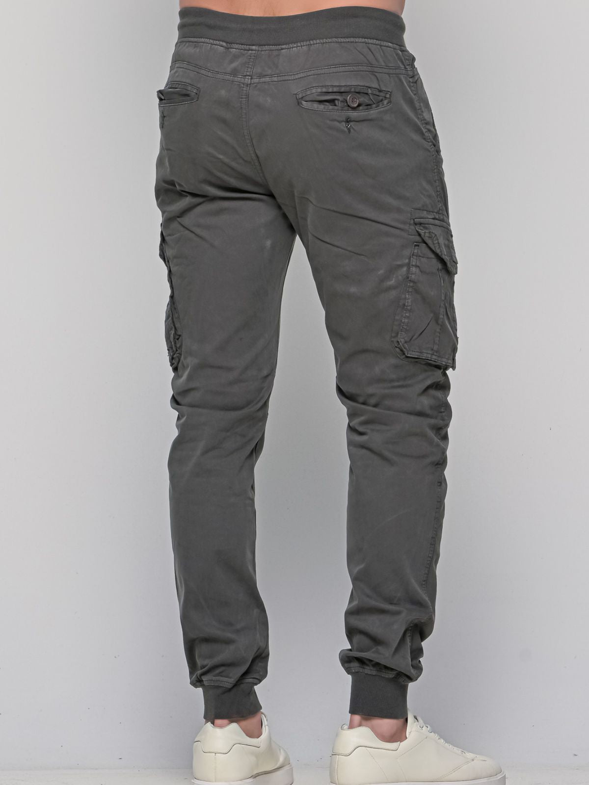 Παντελόνι Cargo με λάστιχο Really Dark Grey