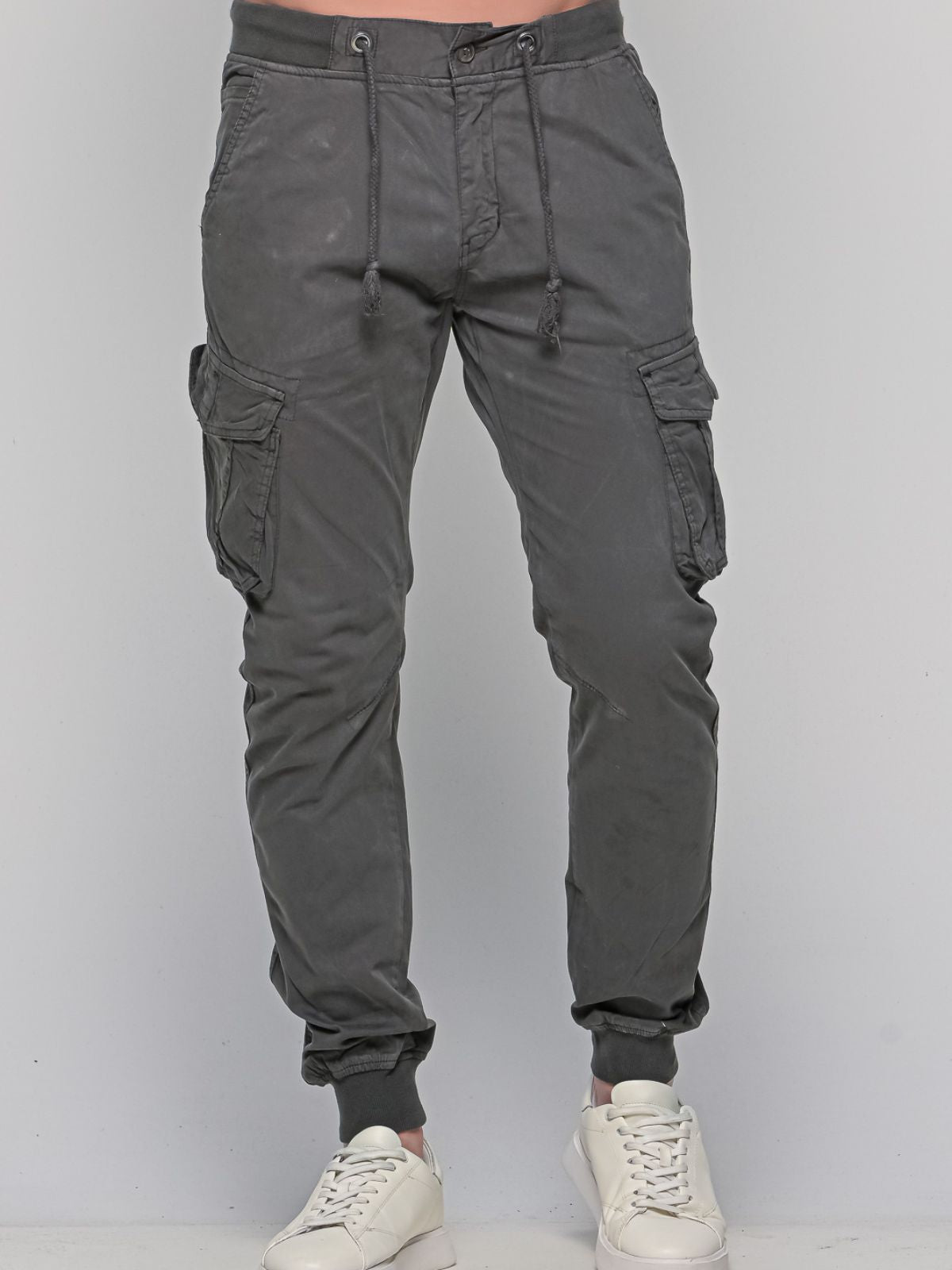 Παντελόνι Cargo με λάστιχο Really Dark Grey