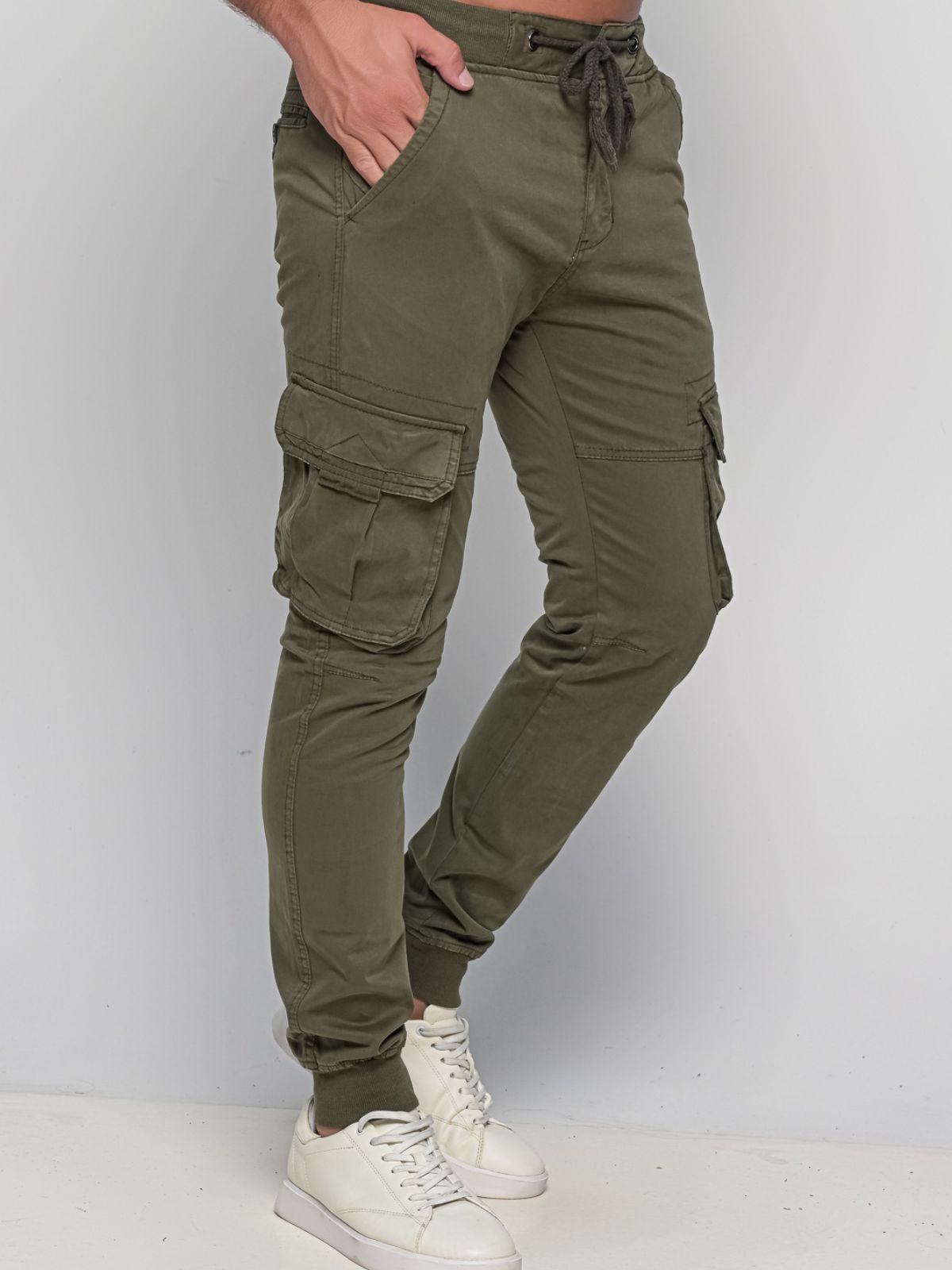 Παντελόνι Cargo με λάστιχο Really Khaki