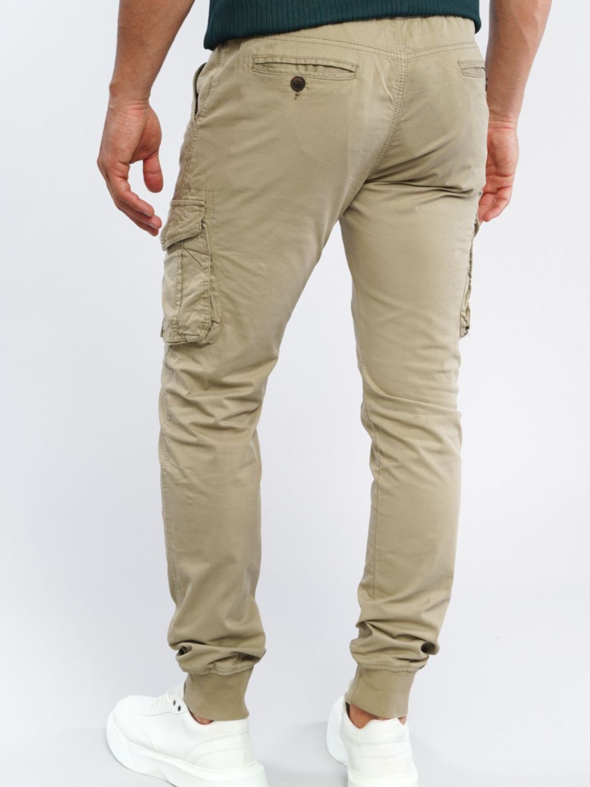 Παντελόνι Cargo με λάστιχο Really Light Beige