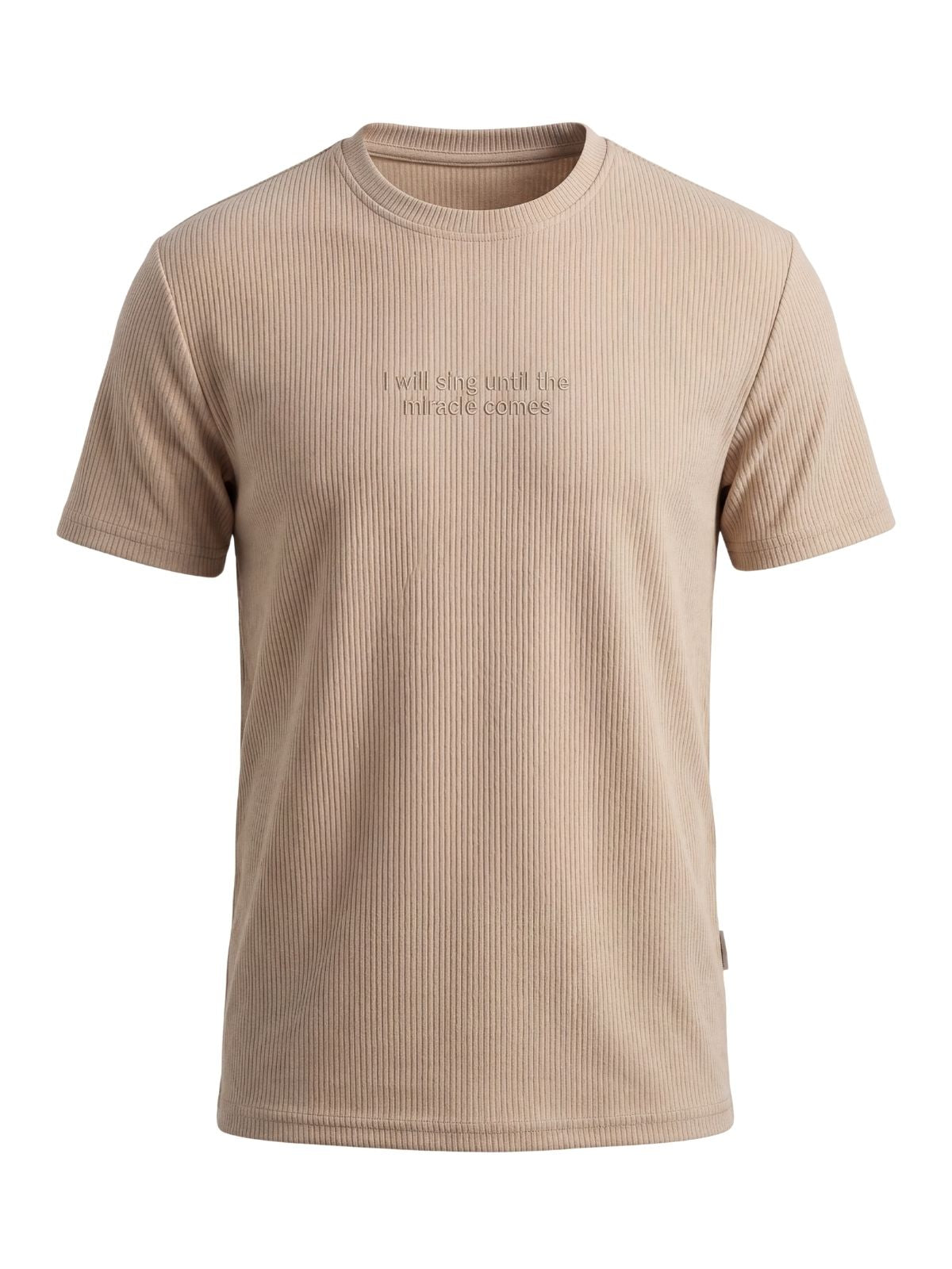 T-shirt I will Beige — Ανδρικό T-shirt