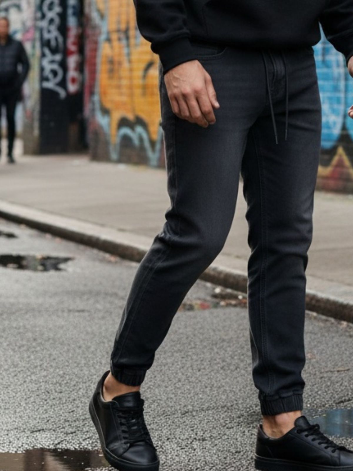 Παντελόνι Jean Left Black — Ανδρικό Jean