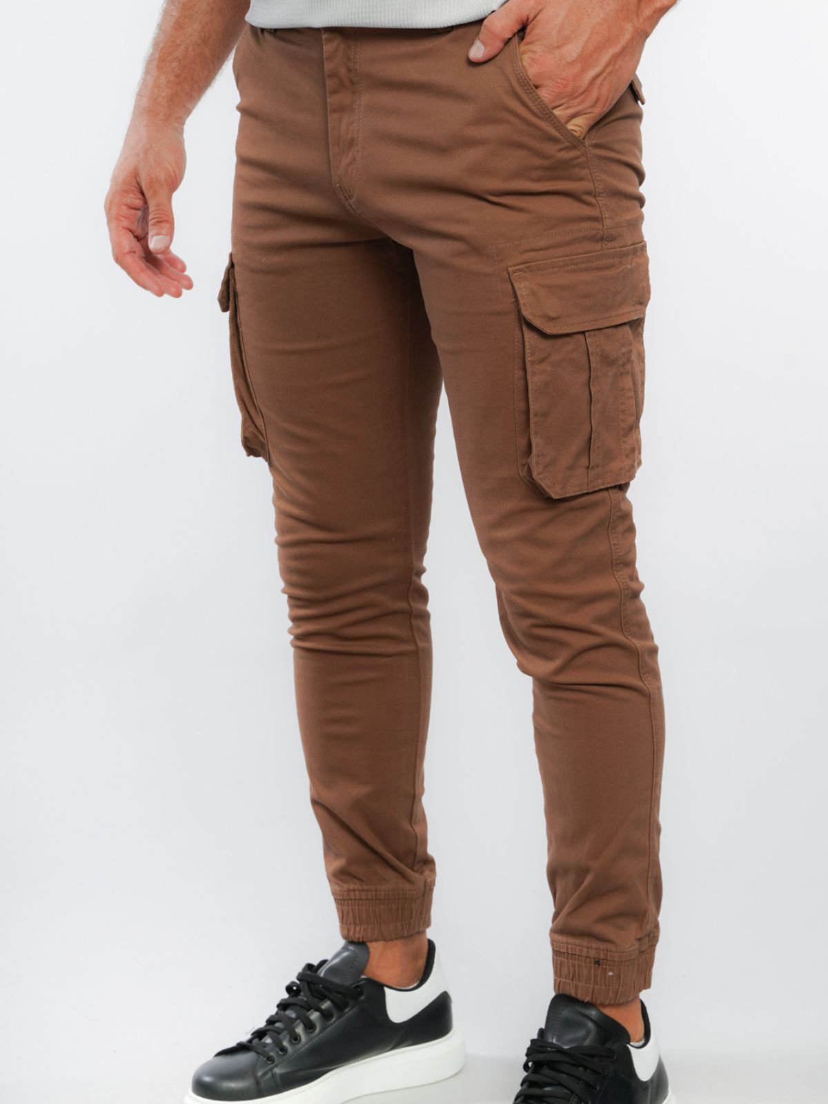 Παντελόνι Cargo με λάστιχο Hi Βrown