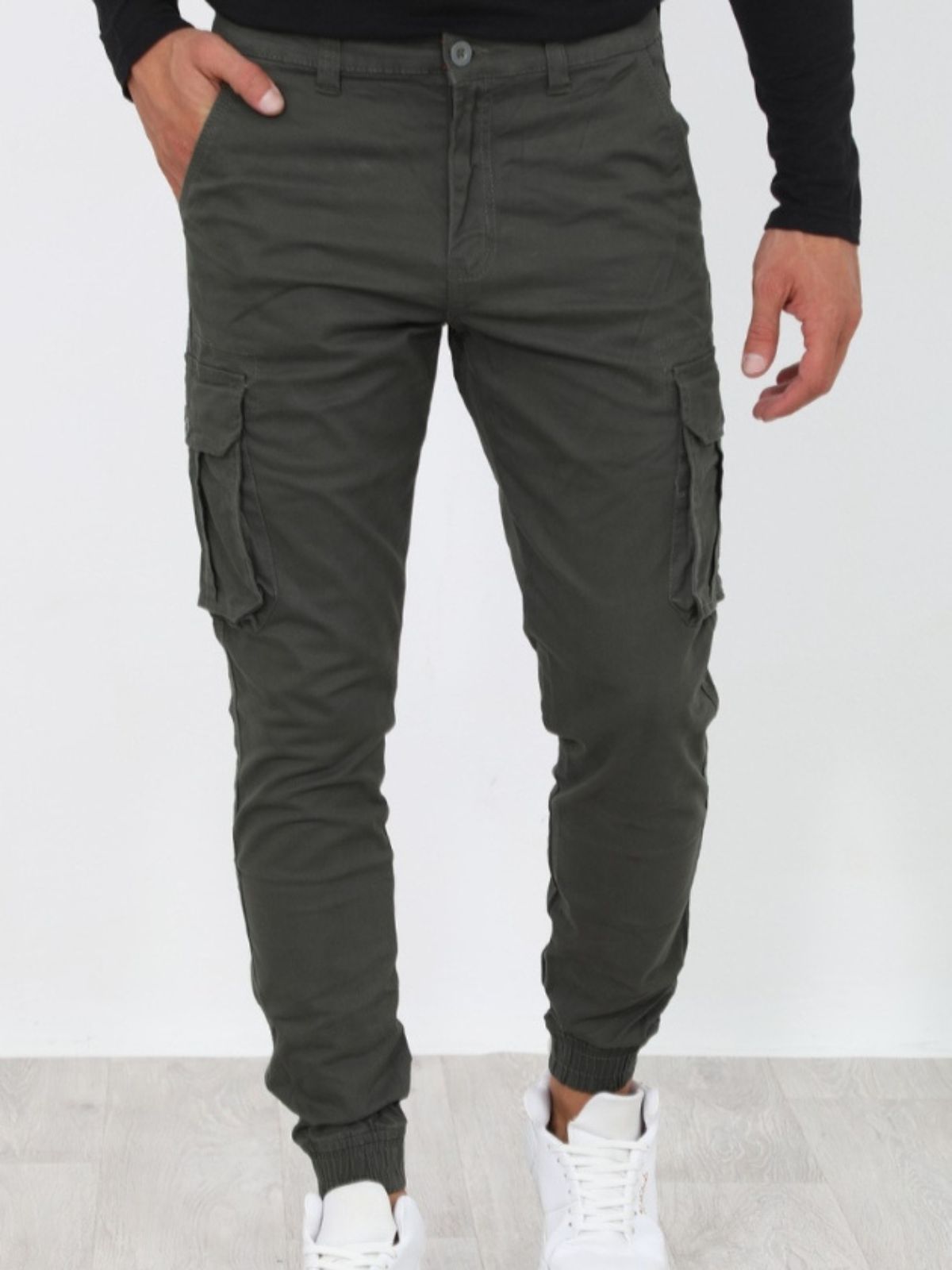 Παντελόνι Cargo με λάστιχο Hi Khaki