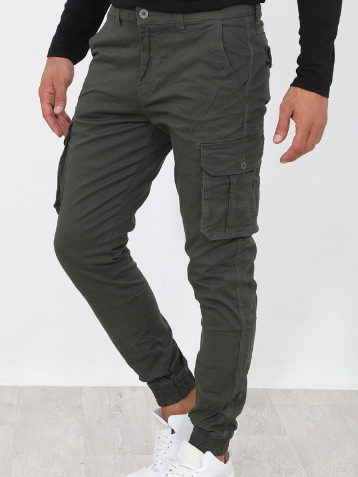 Παντελόνι Cargo με λάστιχο Hi Khaki