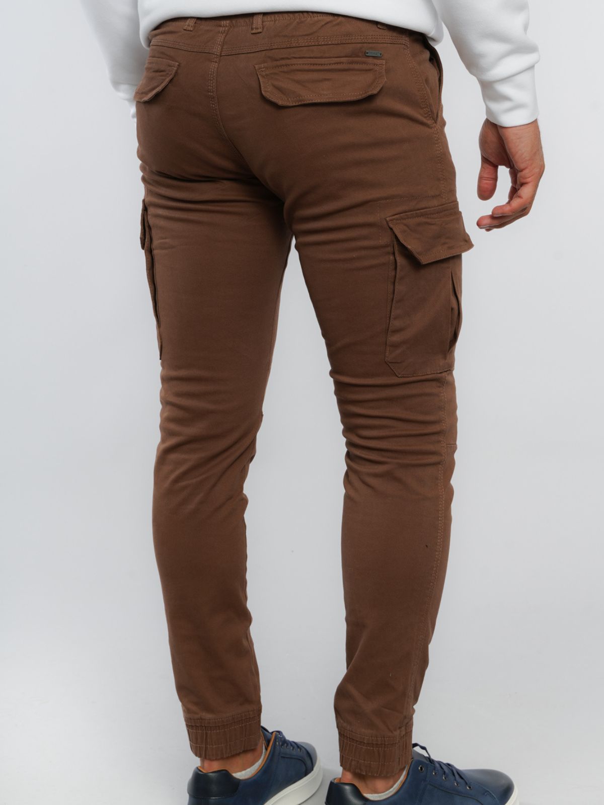 Παντελόνι Cargo με λάστιχο New Brown