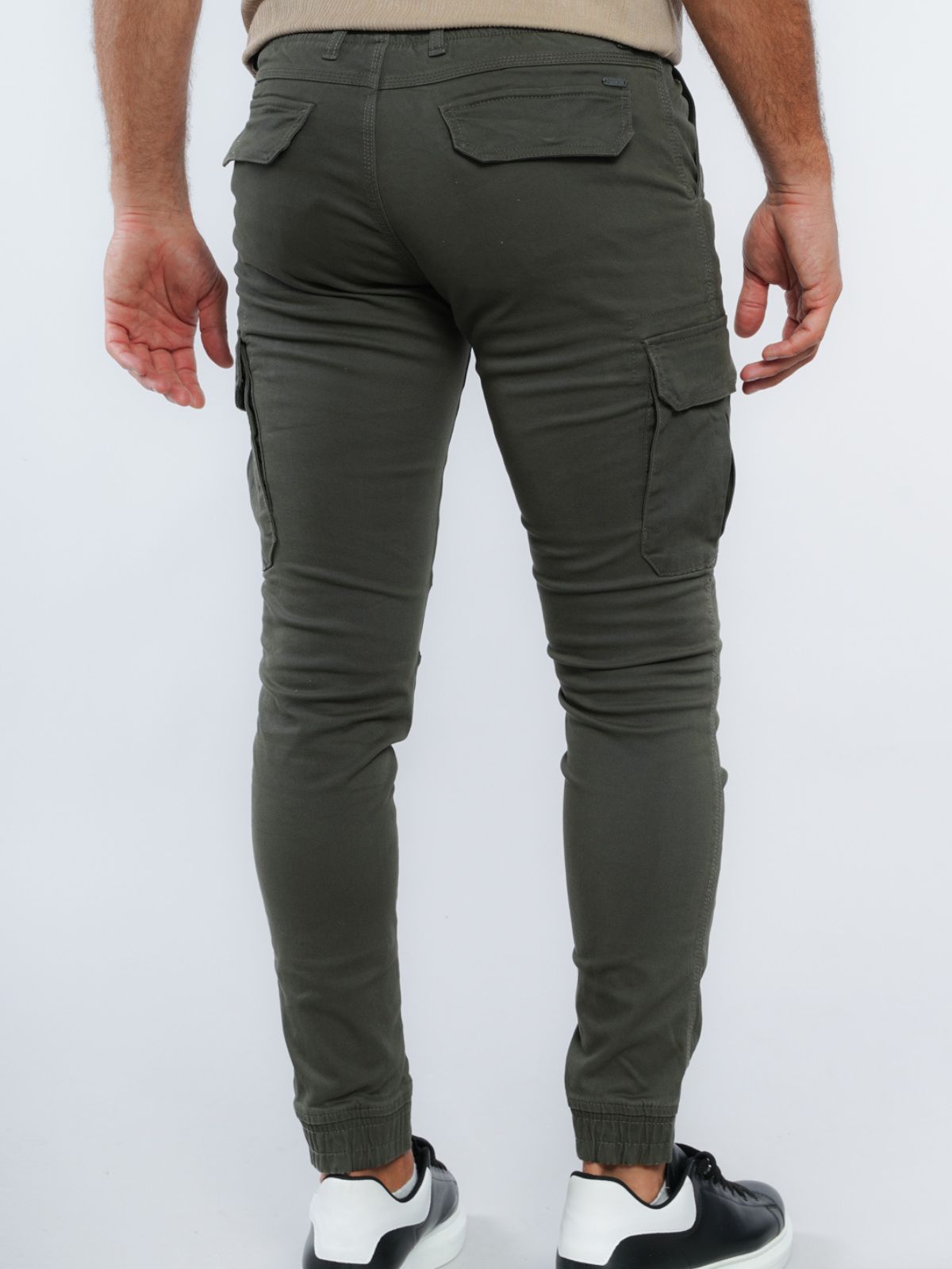 Παντελόνι Cargo με λάστιχο New Khaki