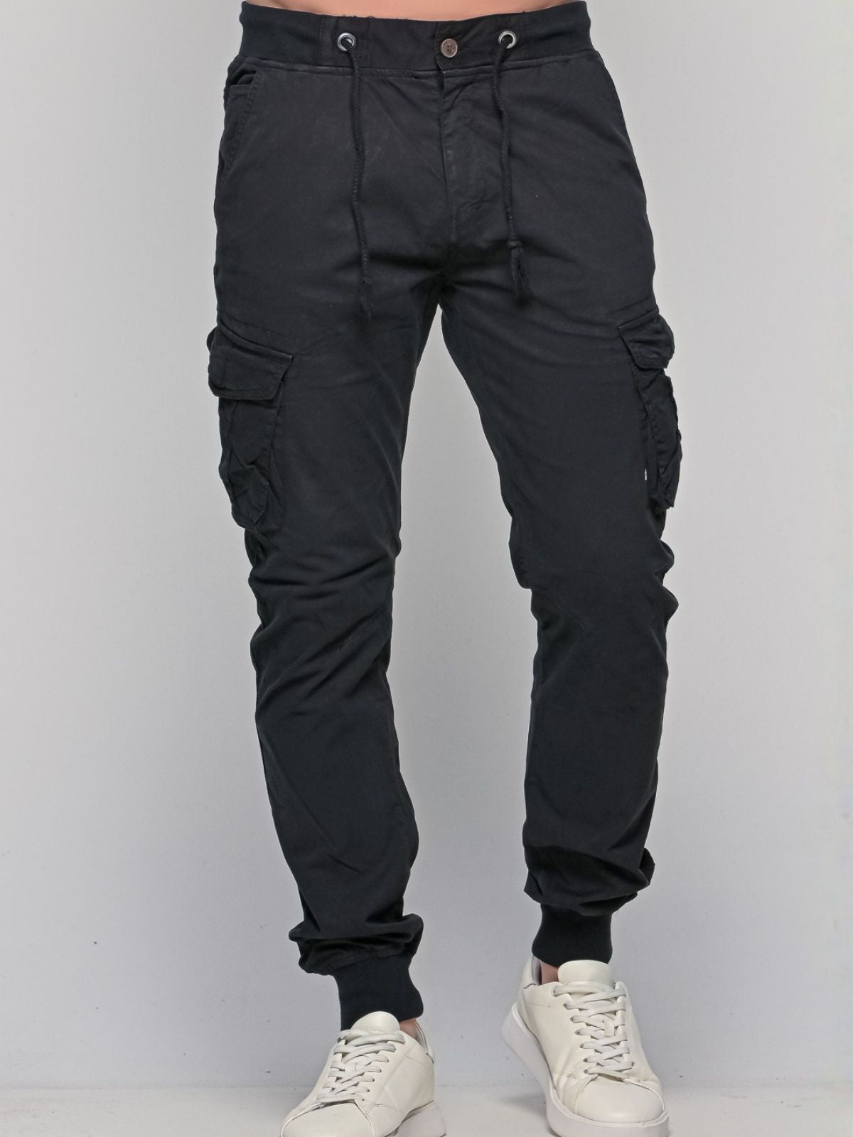 Παντελόνι Cargo με λάστιχο Really Black