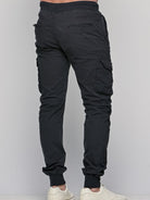 Παντελόνι Cargo με λάστιχο Really Black