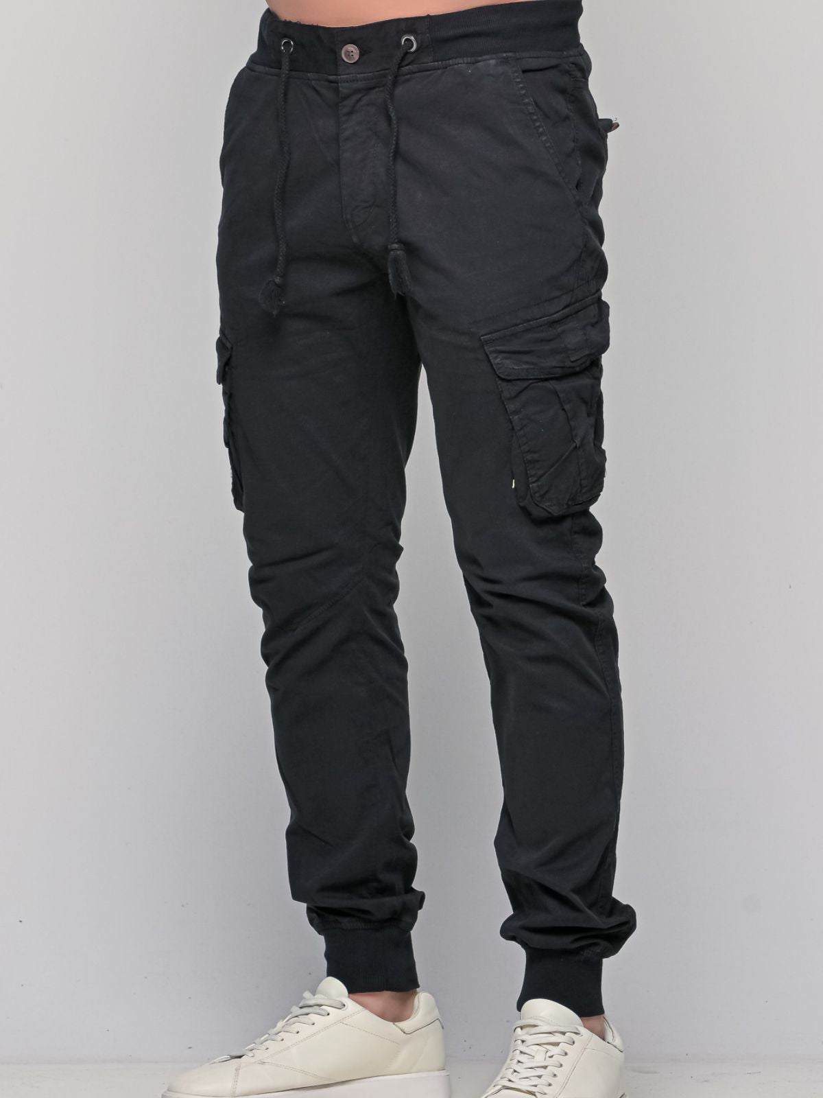 Παντελόνι Cargo με λάστιχο Really Black