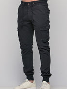 Παντελόνι Cargo με λάστιχο Really Black