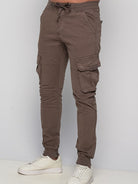 Παντελόνι Cargo με λάστιχο Really Brown