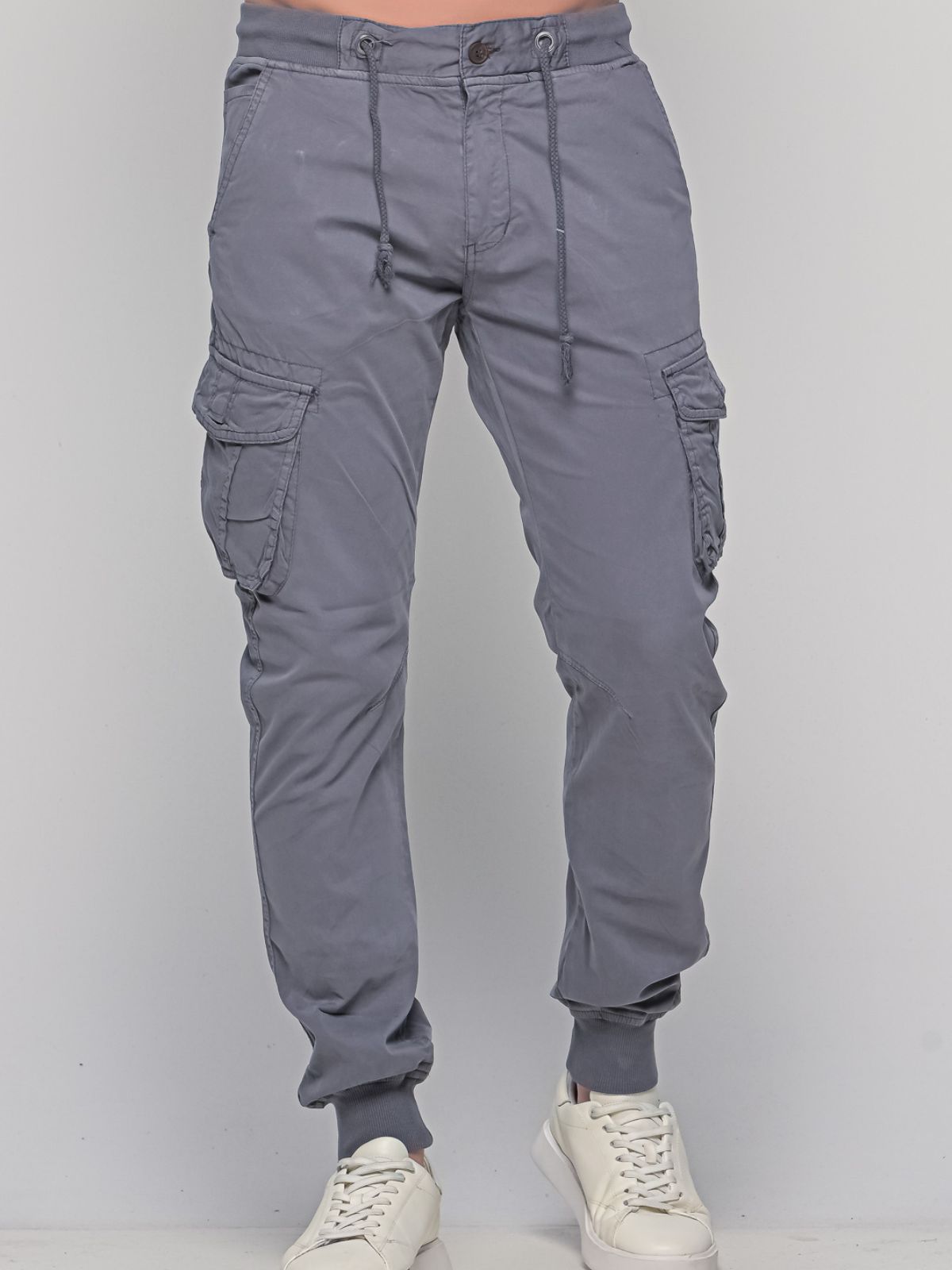 Παντελόνι Cargo με λάστιχο Really Grey