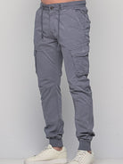 Παντελόνι Cargo με λάστιχο Really Grey