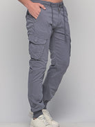 Παντελόνι Cargo με λάστιχο Really Grey