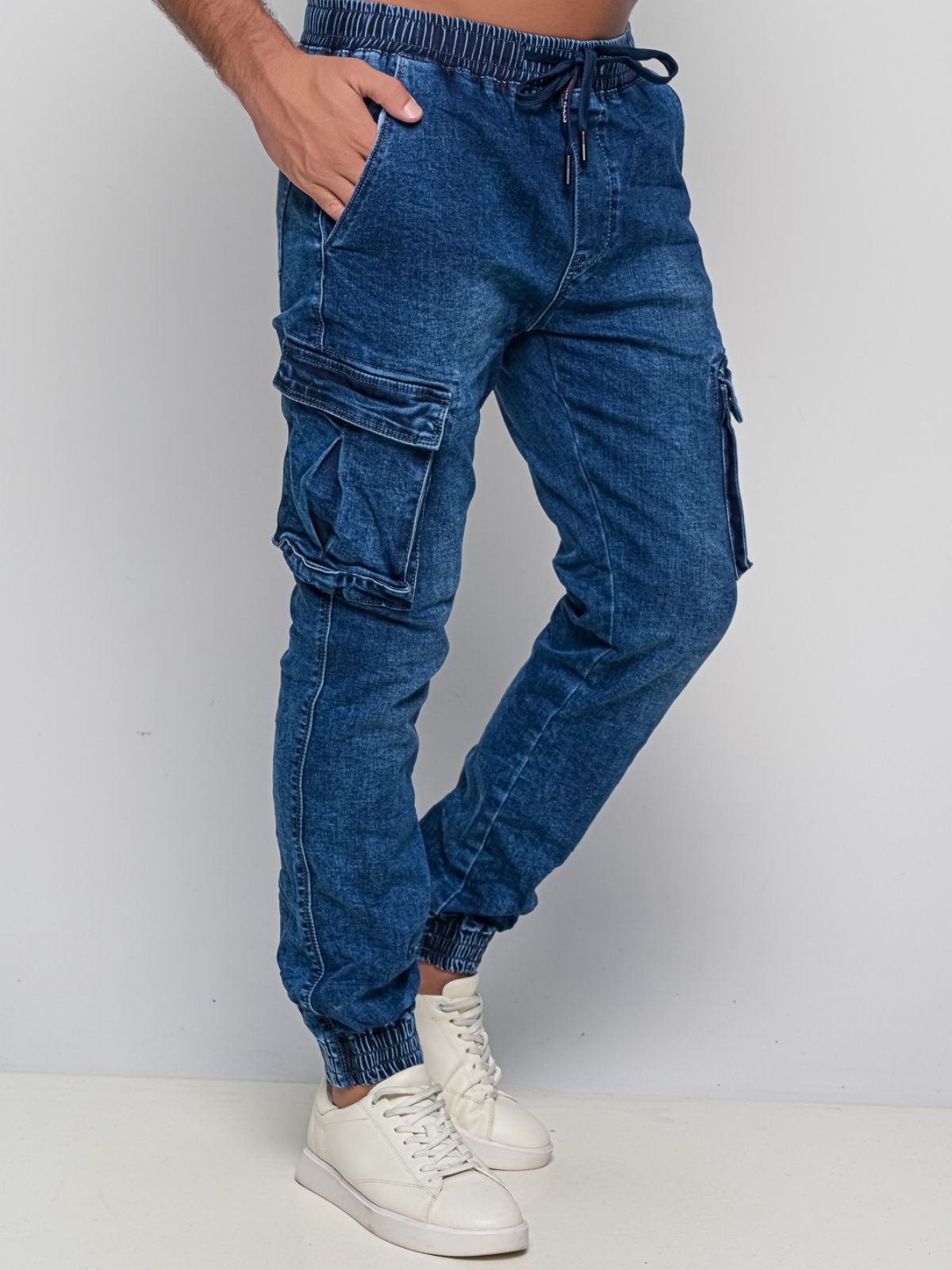 Παντελόνι Jean Cargo Strong D.Blue