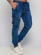 Παντελόνι Jean Cargo Strong D.Blue