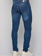 Παντελόνι Jean με ξεβάμματα Mind Blue