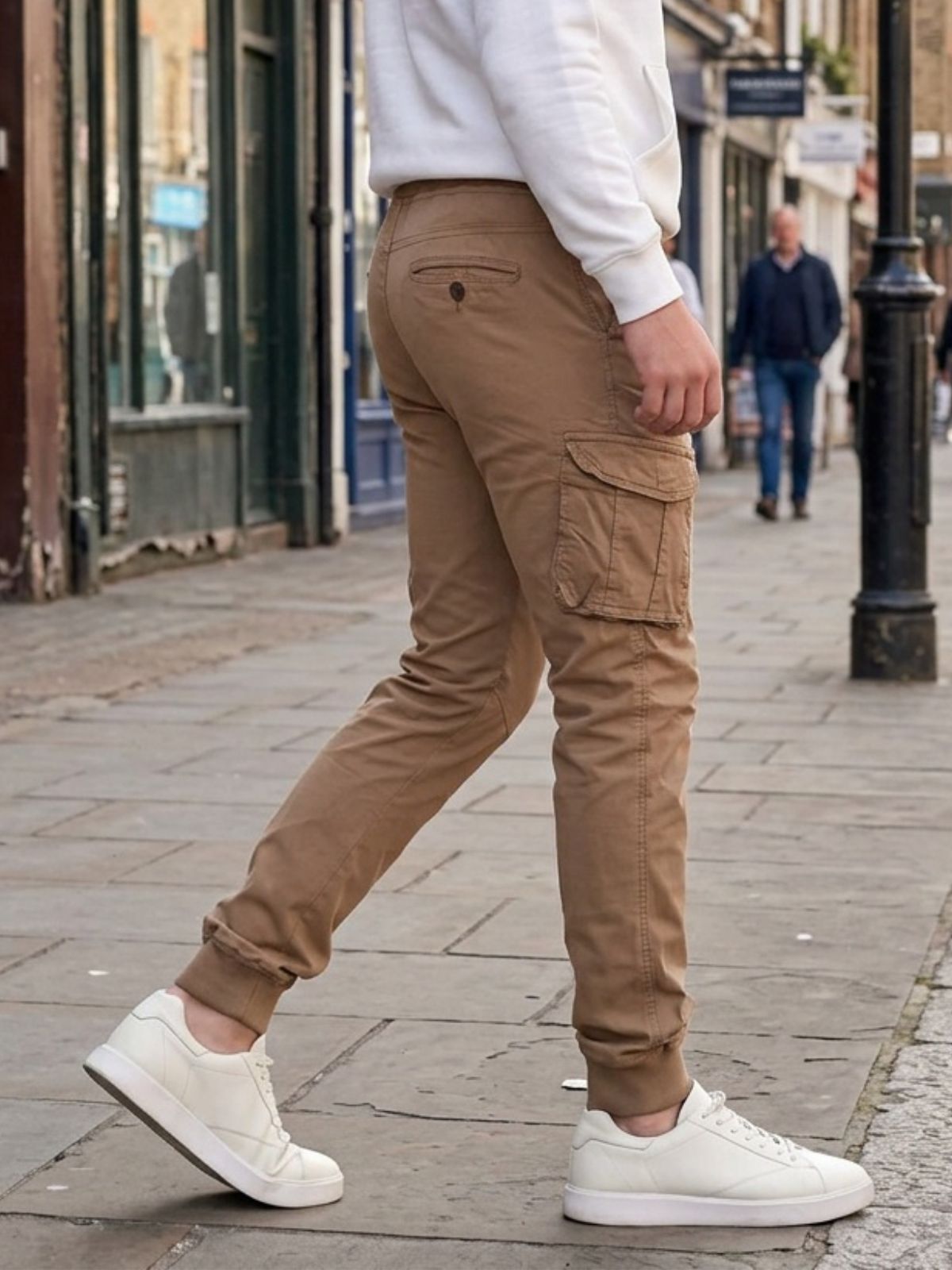 Παντελόνι Cargo με λάστιχο Really Beige — Ανδρικό Cargo
