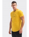Ανδρικό T-Shirt Less Mustard