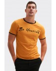 Ανδρικό T-shirt Yourself Mustard