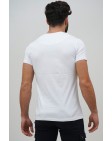 Ανδρικό T-shirt Becasual V Neck White