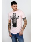 Ανδρικό T-Shirt Cross Pink
