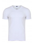 Ανδρικό T-shirt Becasual V Neck White