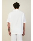 Oversized T-Shirt με γιακά Strange White