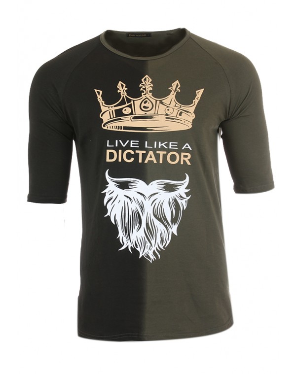 Ανδρικό T-shirt Dictator Like Olive Green