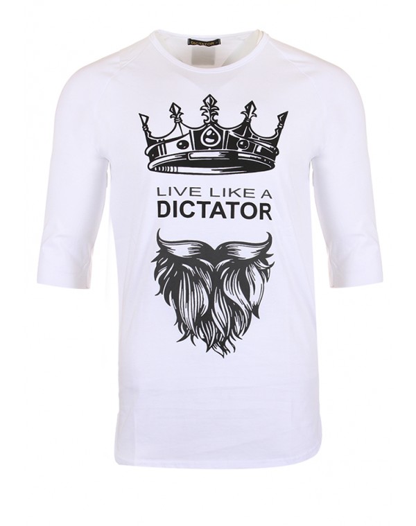 Ανδρικό T-shirt Dictator Live White