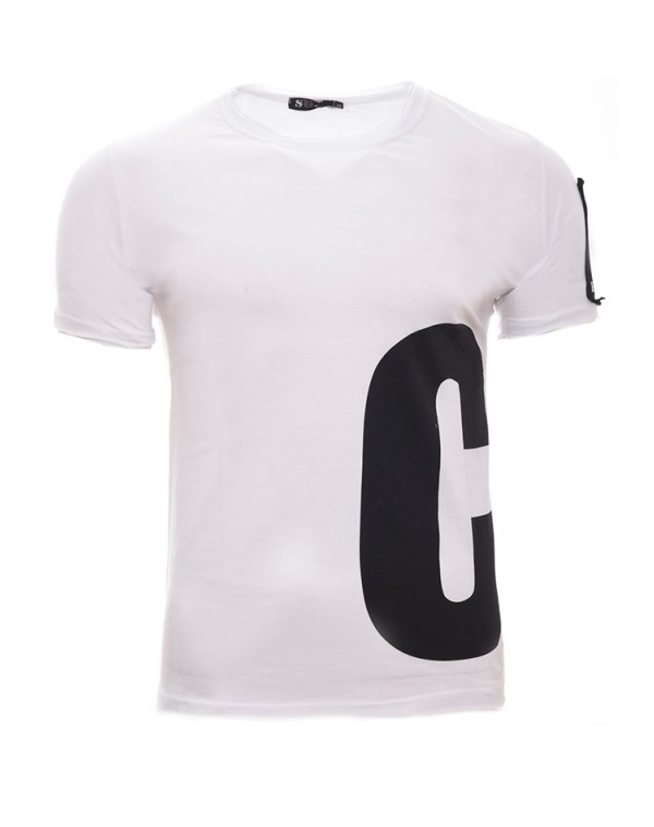 Ανδρικό T-shirt Crash White
