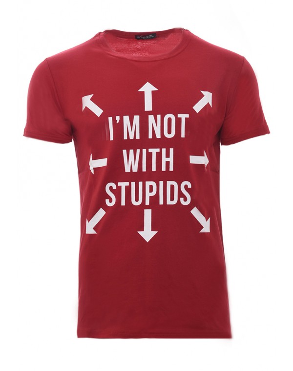 Ανδρικό T-shirt Stupid Red