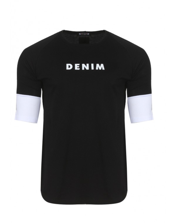 Ανδρικό T-shirt Denim Black