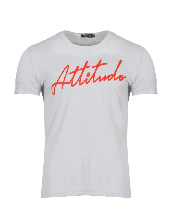 Ανδρικό T-shirt Attitude Grey