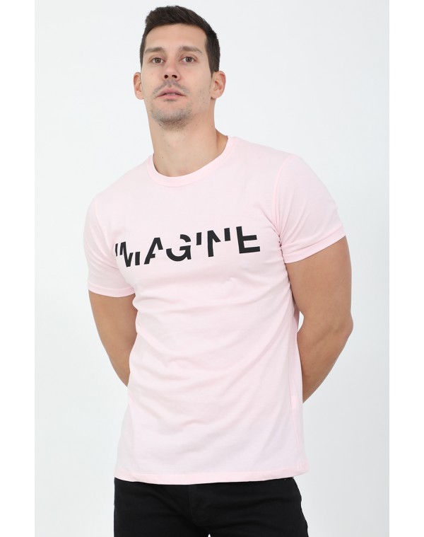Ανδρικό T-shirt Imagine Pink
