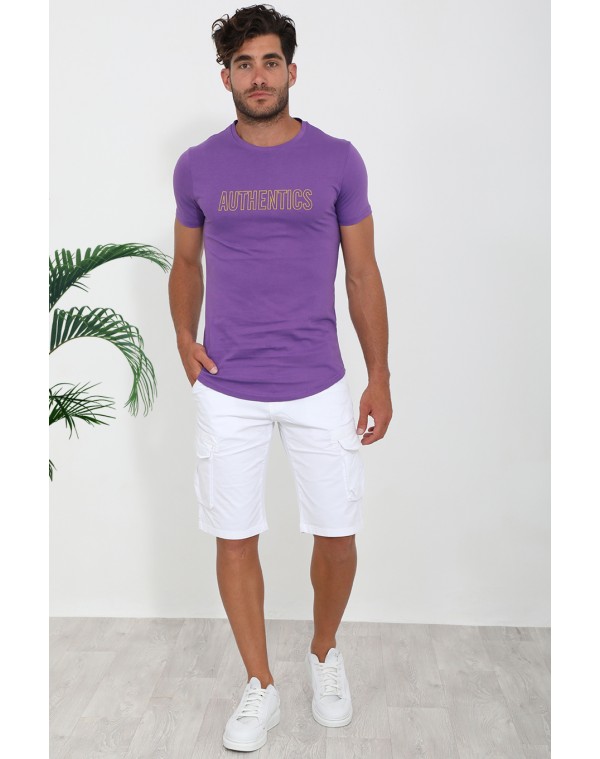 Ανδρικό T-shirt Fine Purple