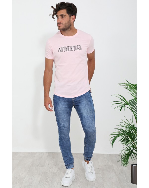 Ανδρικό  T-shirt Fine Pink
