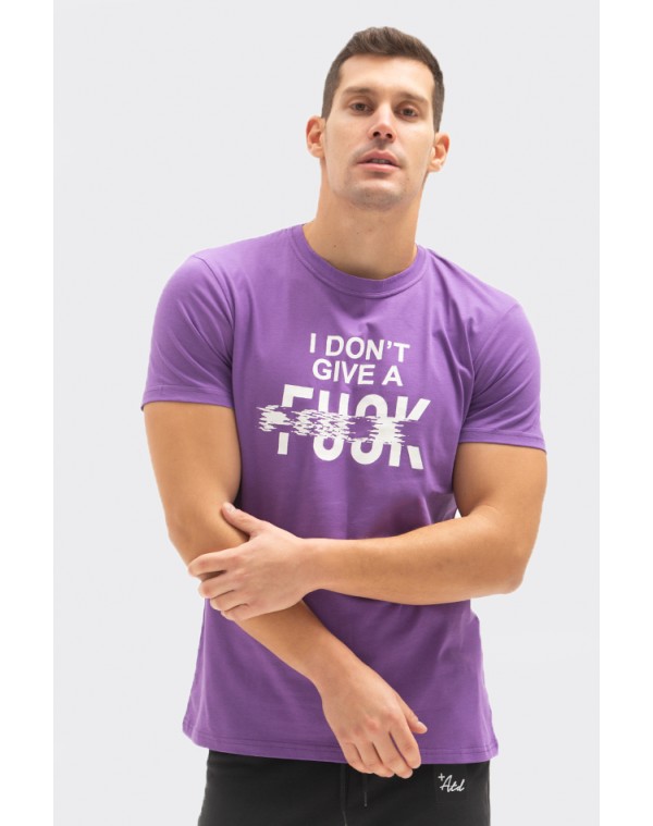 Ανδρικό T-shirt Give Purple