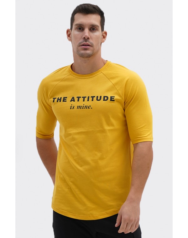 Ανδρικό T-shirt Mine Mustard