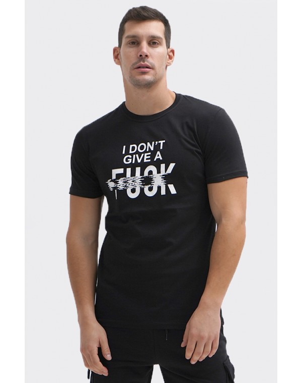 Ανδρικό T-shirt Give Black