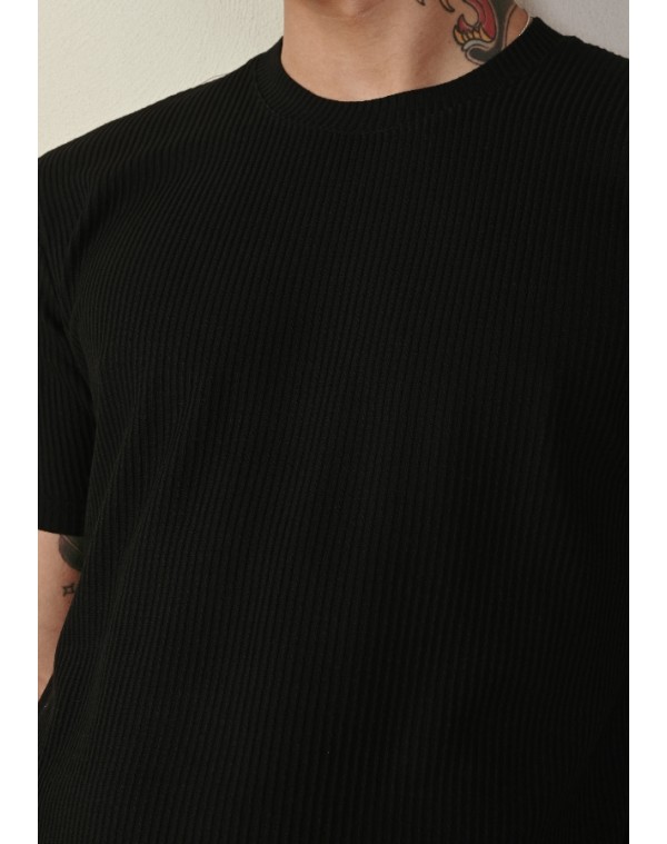  T-Shirt Linear Black