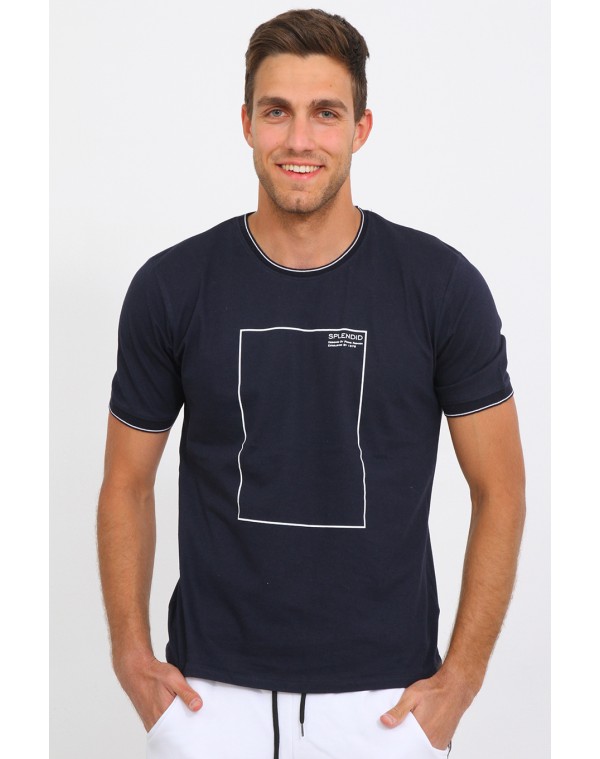 Ανδρικό T-shirt Square D.Blue