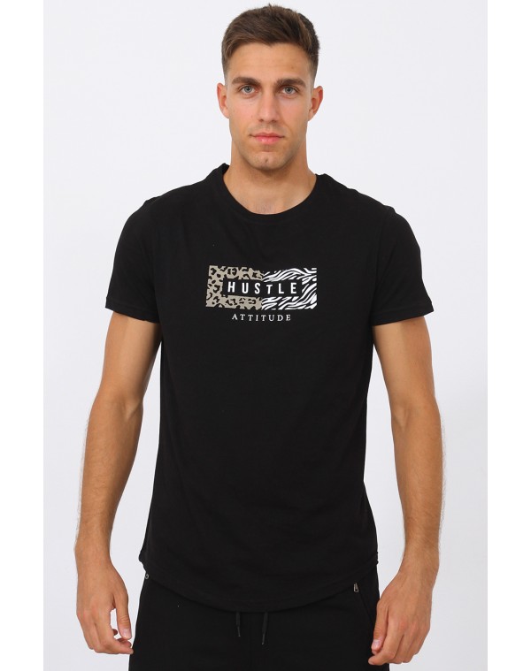 Ανδρικό T-shirt Hustle Black