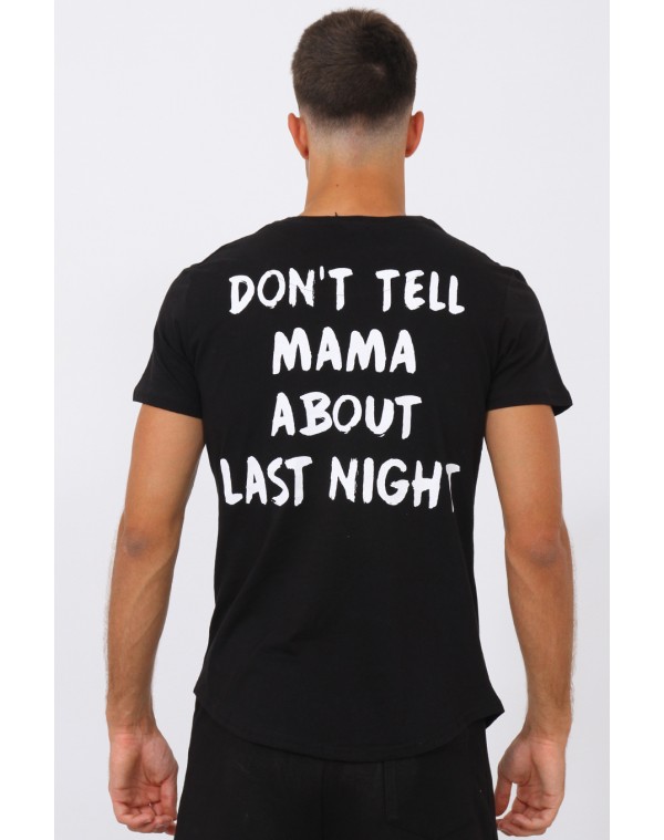Ανδρικό T-shirt Mama Black
