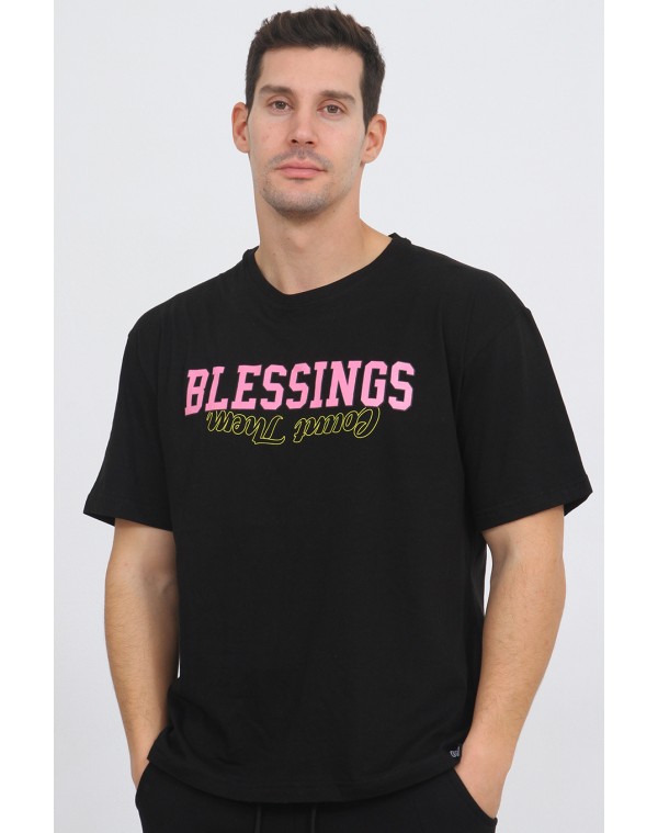 Ανδρικό T-shirt Blessings Black