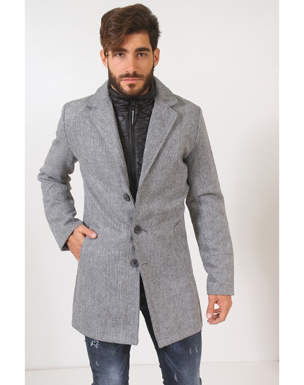 Ανδρικό Παλτό Biston Image Grey