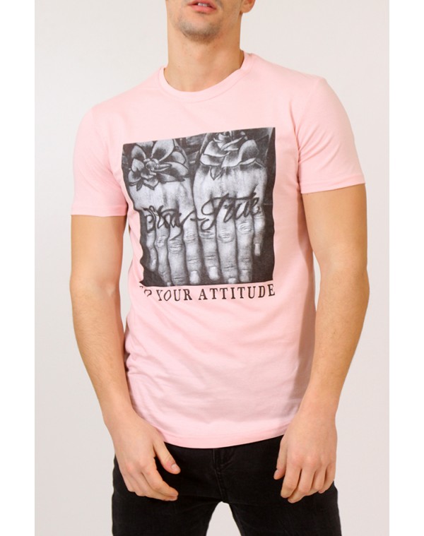 Ανδρικό T-shirts Hands Pink